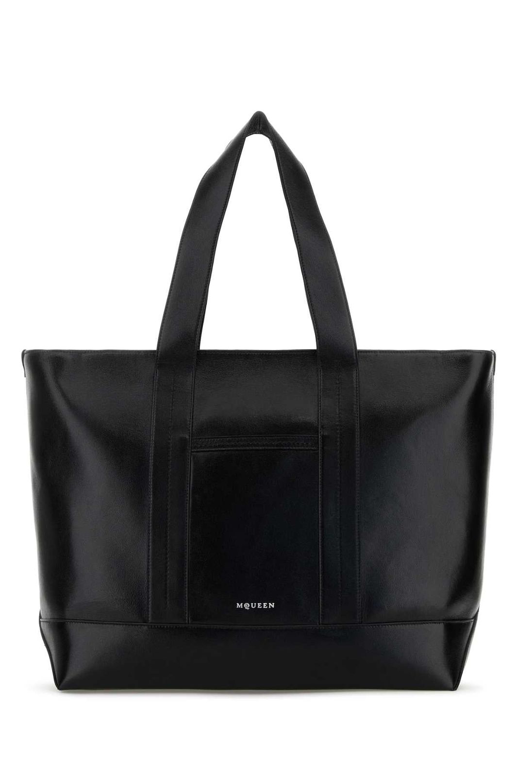 【新品・最安値】Alexander Mcqueen shopper BLACKSILVER 正規品 ハンドバッグ