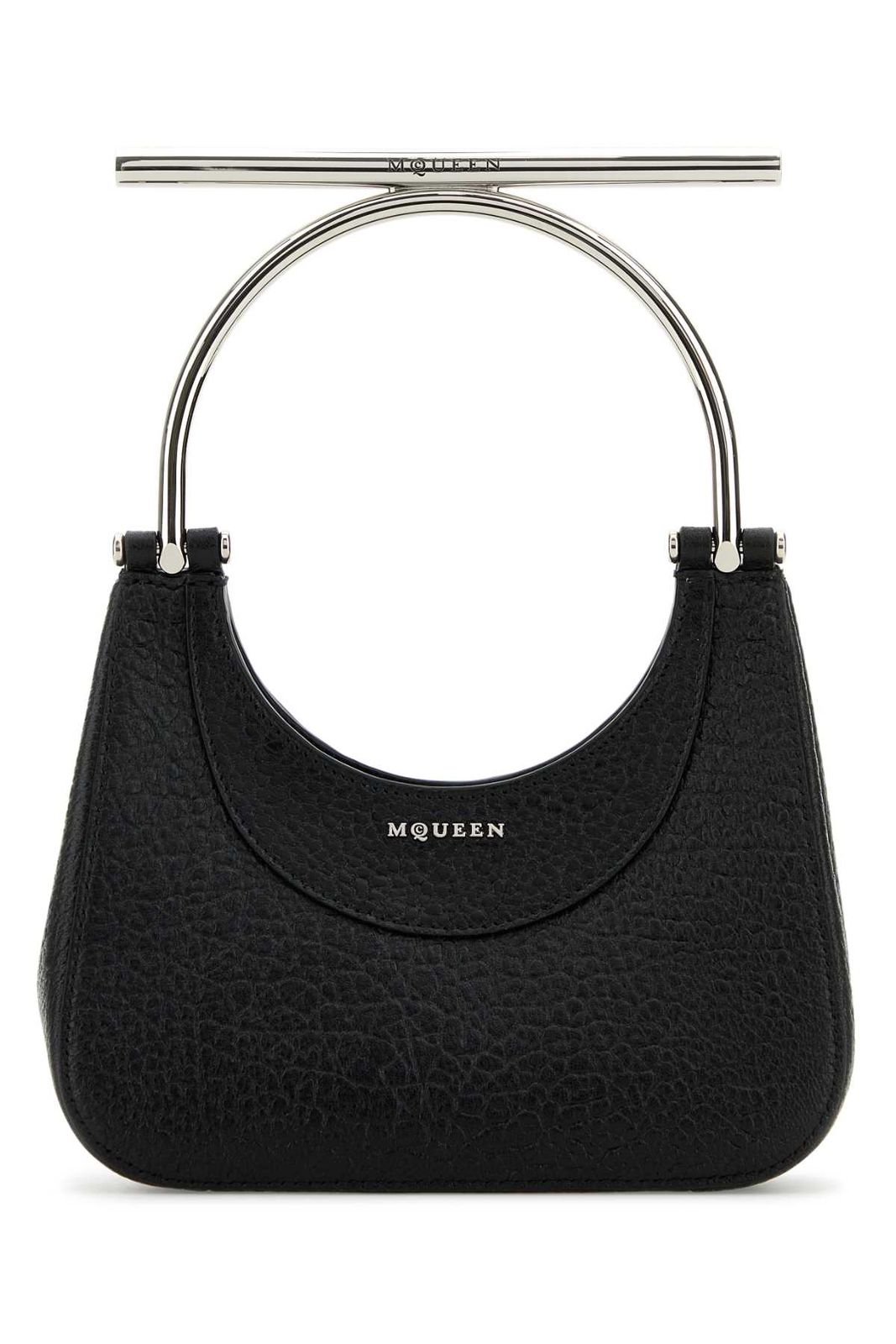 【新品・最安値】Alexander Mcqueen Mini cross-bar BLACKSILVER 正規品 ハンドバッグ
