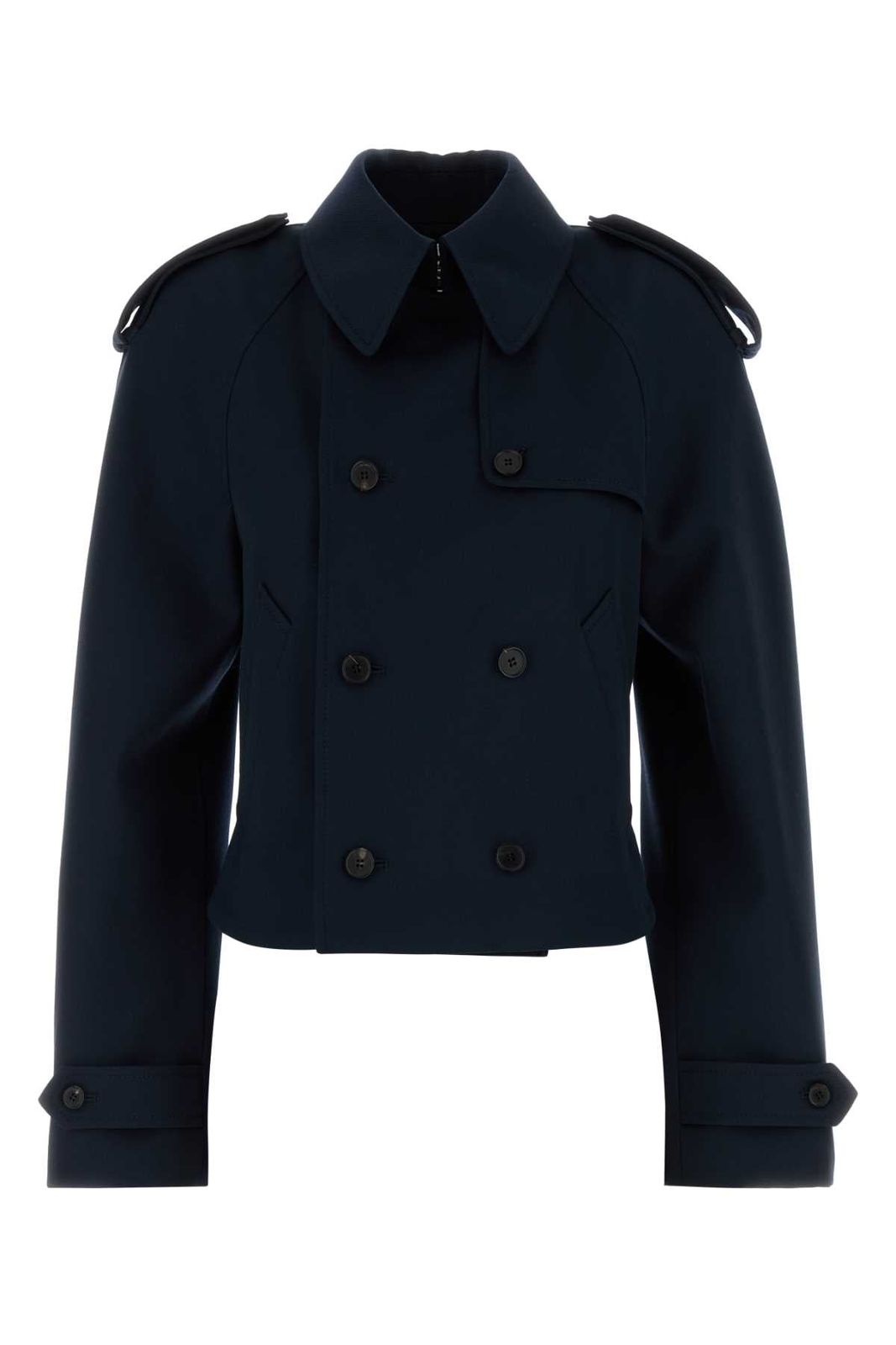 【新品・最安値】Alexander Mcqueen Outerwear NAVY 正規品 トレンチコート・スプリングコート