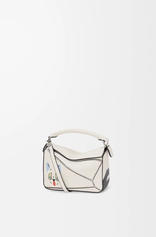 【新品・最安値】Loewe Puzzle futurist cat mini bag SOFTWHITE 正規品 ハンドバッグ