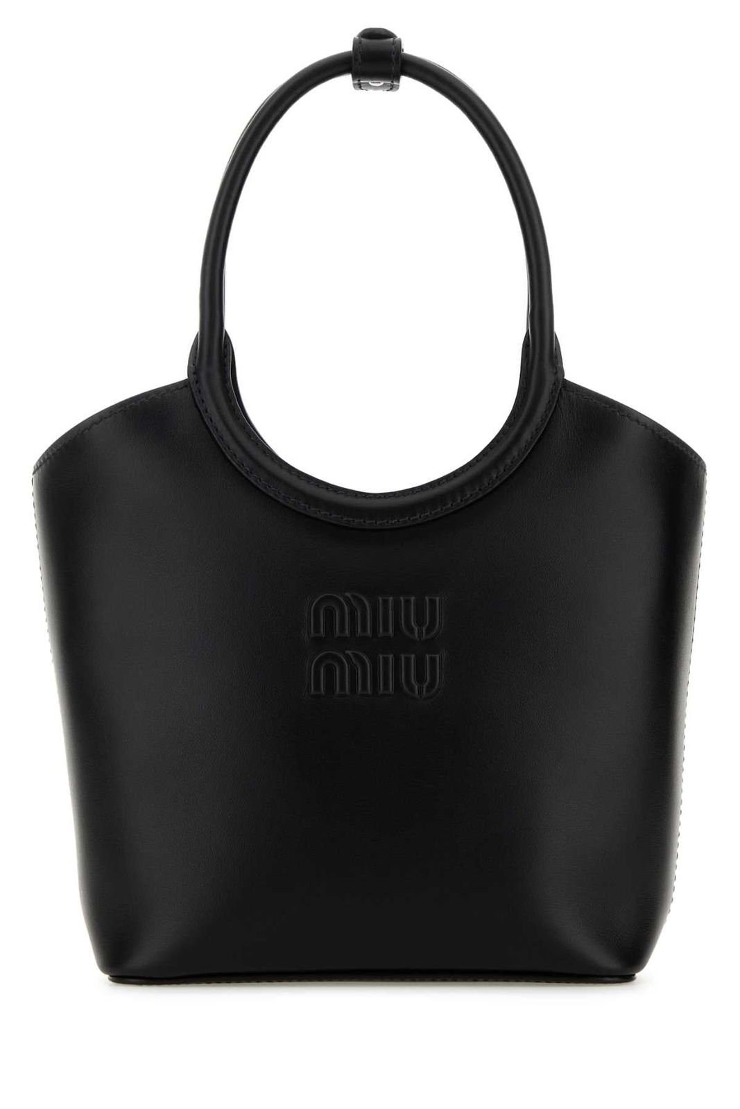 【新品・最安値】MIU MIU Miu Borse NERO 正規品 ハンドバッグ