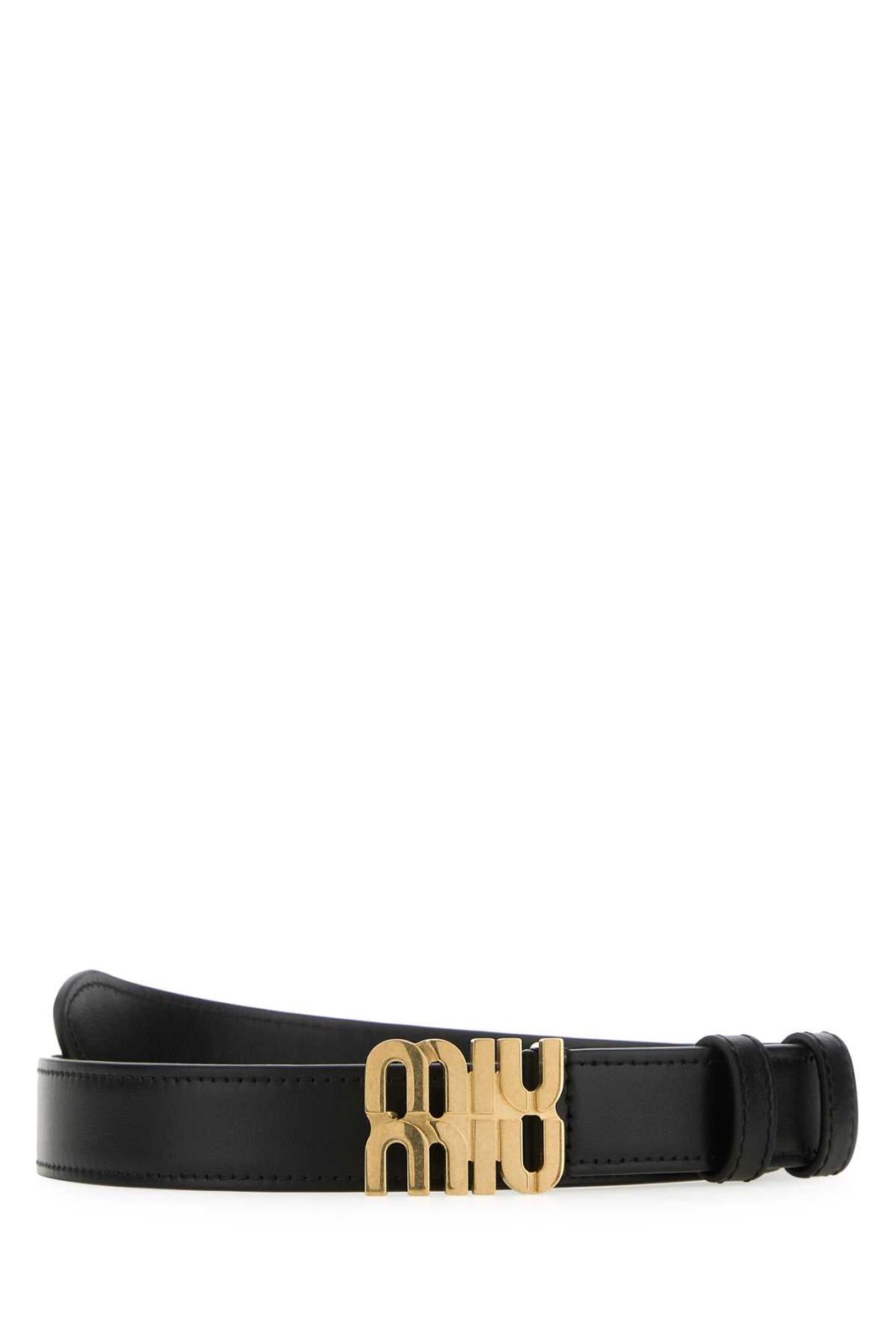 【新品・最安値】MIU MIU Miu Cinture NERO 正規品 ベルト