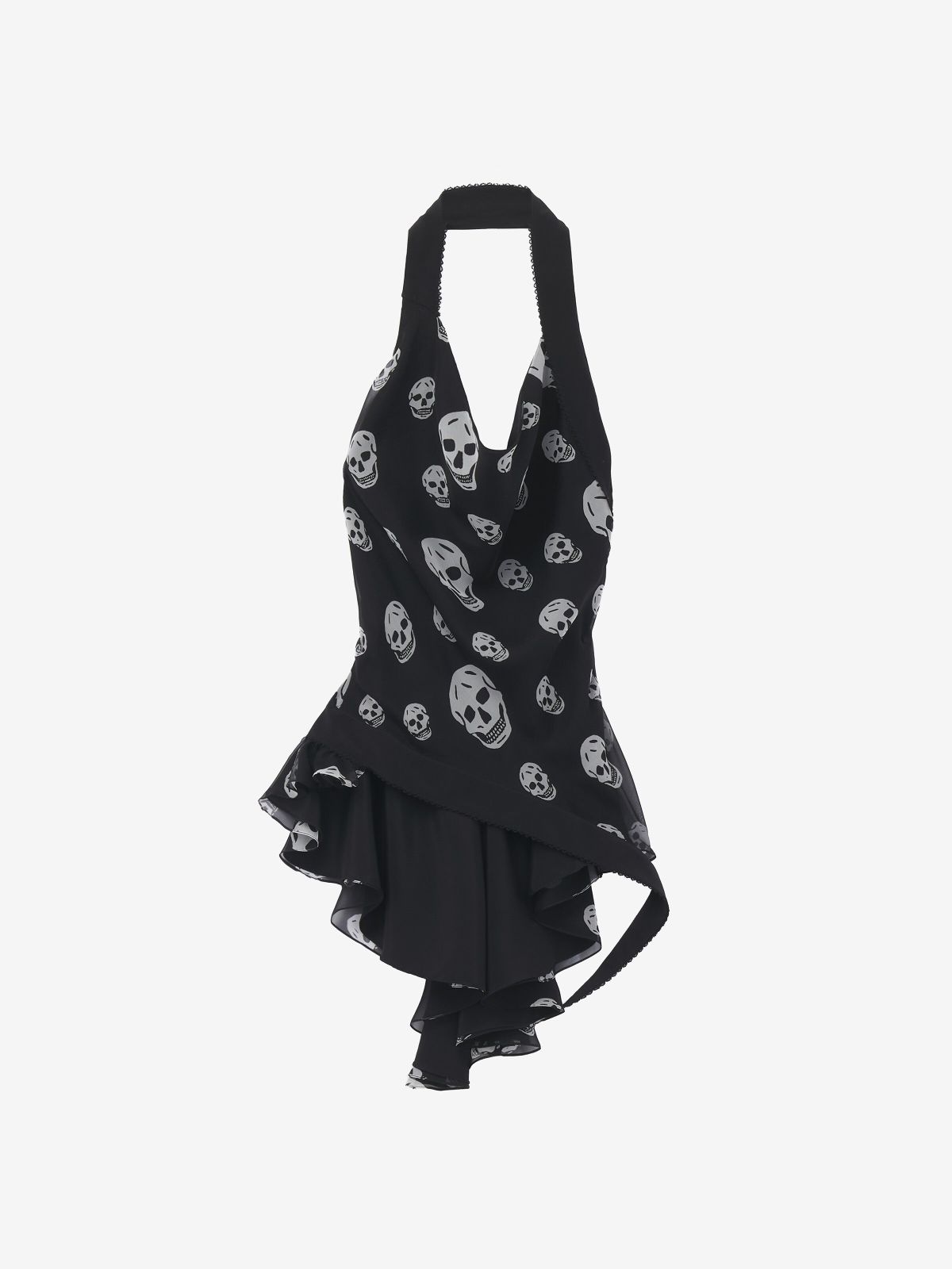 【新品・最安値】Alexander Mcqueen Scarf hlter neck top BLACKWHITE 正規品 その他