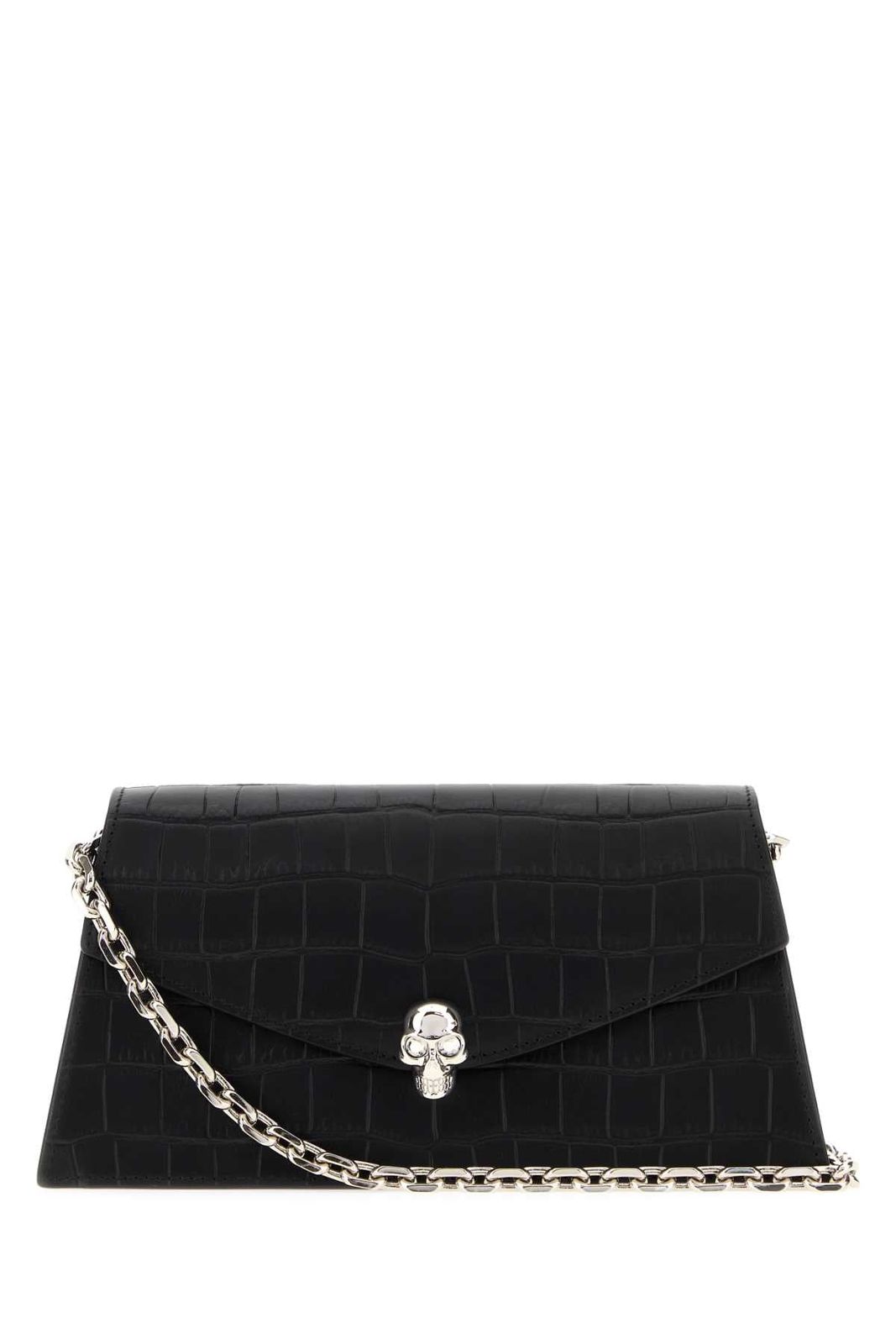【新品・最安値】Alexander Mcqueen Skull mini BLACKSILVER 正規品 ハンドバッグ