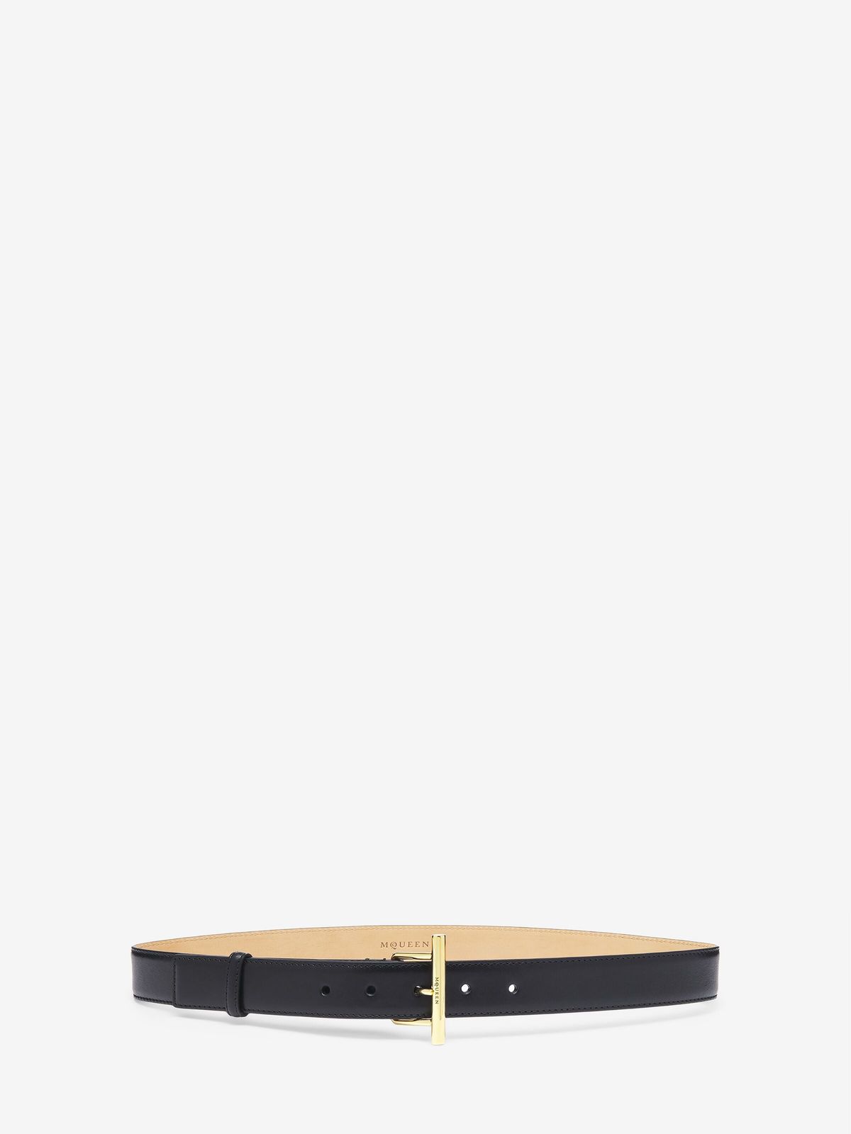【新品・最安値】Alexander Mcqueen Sling belt 35mm(65) BLACKGOLD 正規品 ベルト 37,765円