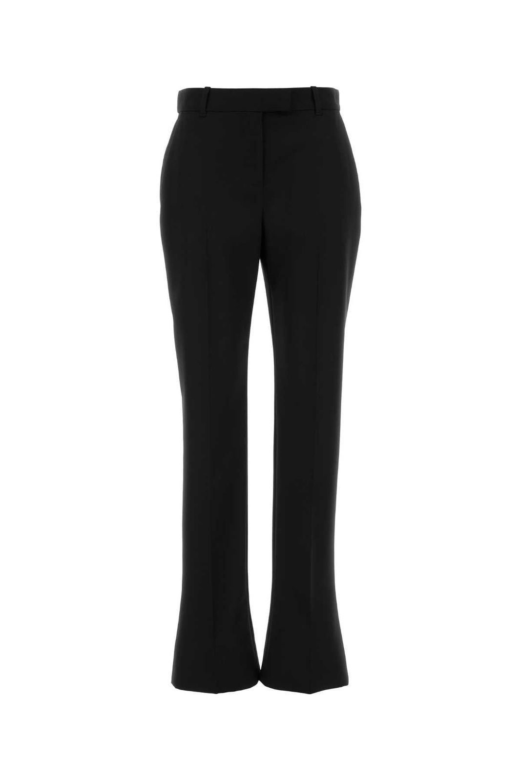 【新品・最安値】Alexander Mcqueen Straight trousers BLACK 正規品 その他 83,270円