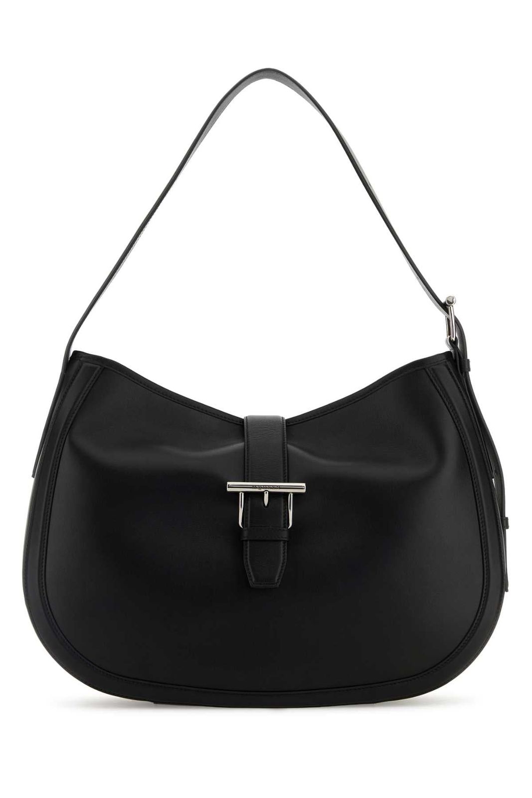 【新品・最安値】Alexander Mcqueen T-bar shoulder BLACKSILVER 正規品 ハンドバッグ