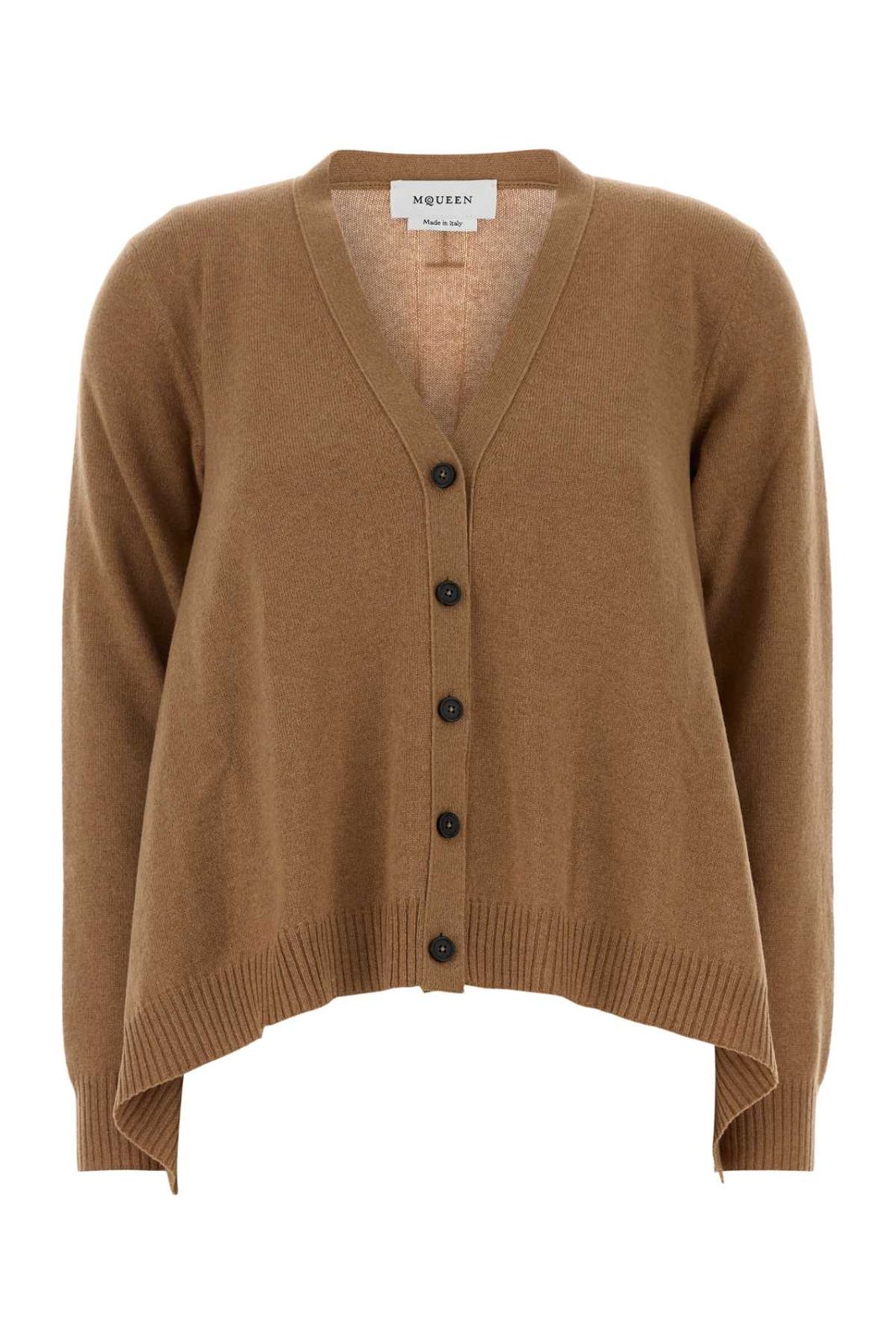 【新品・最安値】Alexander Mcqueen Volume vneck cardgn LIGHTCAMEL 正規品 ノースリーブ
