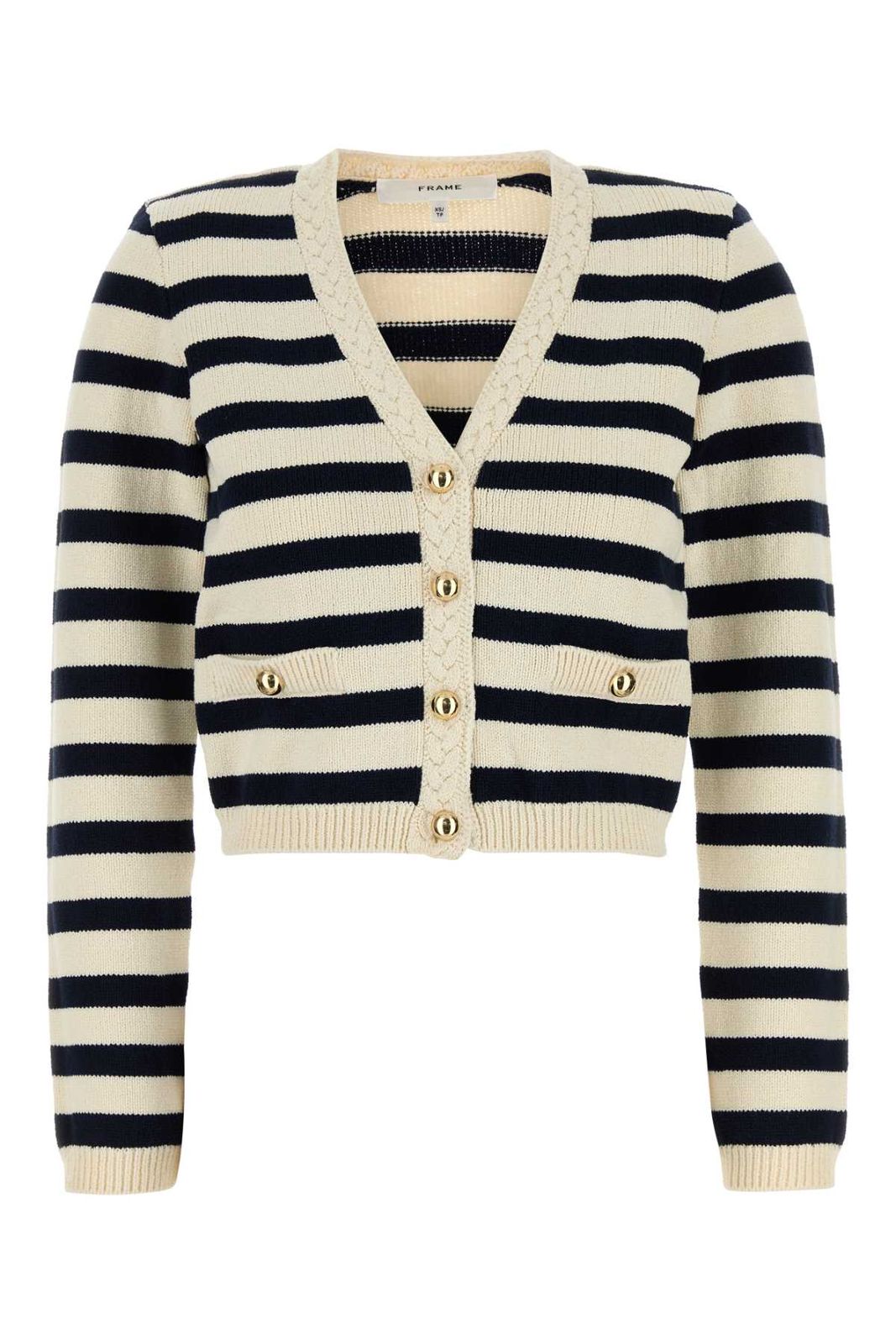 【新品・最安値】Frame The harbor cardigan NAVYMULTINAMU 正規品 ノースリーブ