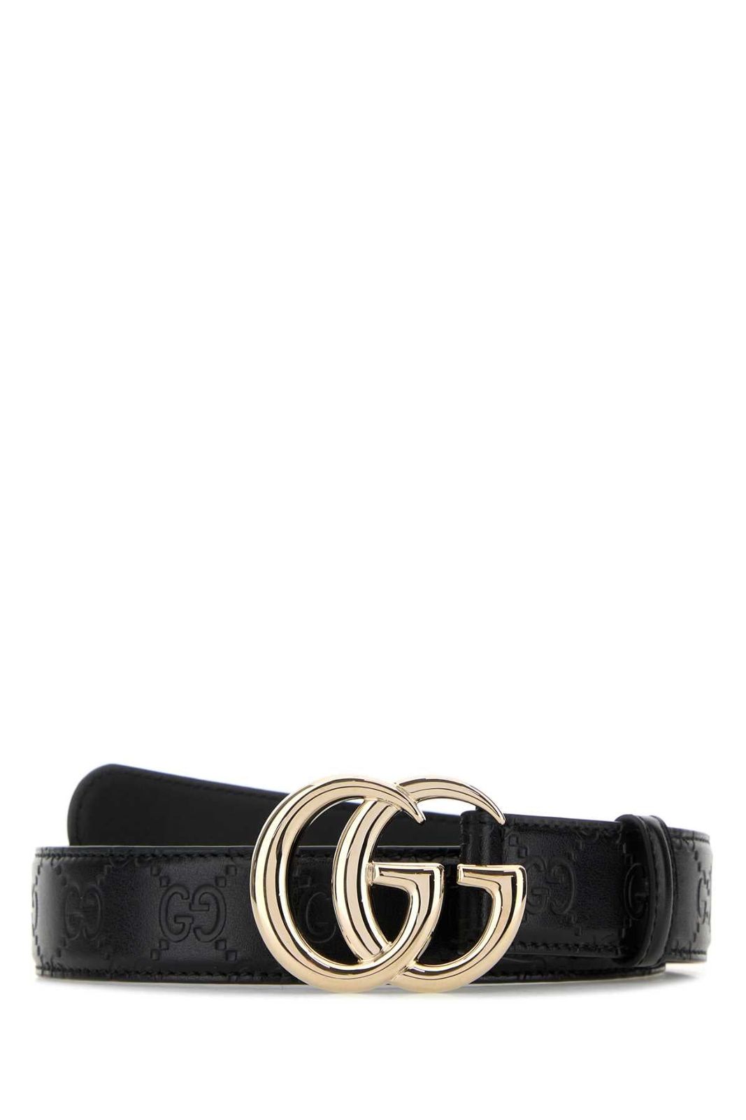 【新品・最安値】Gucci Woman belt w.30 BLACKBLACKBLACK 正規品 ベルト