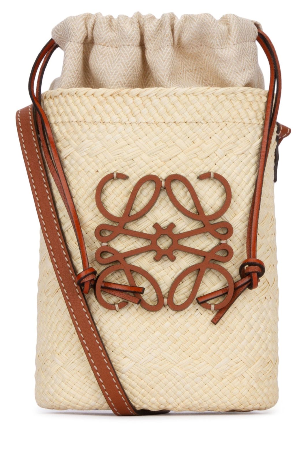 【新品・最安値】Loewe Paula's Ibiza Anagram square pocket NATURALTAN 正規品 ハンドバッグ 50,820円