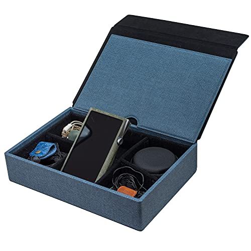 MITER キャリングケース DAP + Earphone イヤホン 収納, Carrying Case Cover for Digital Audio Player and IEM Earphones (6イヤホン収納-Blue)送料無料 d33658be