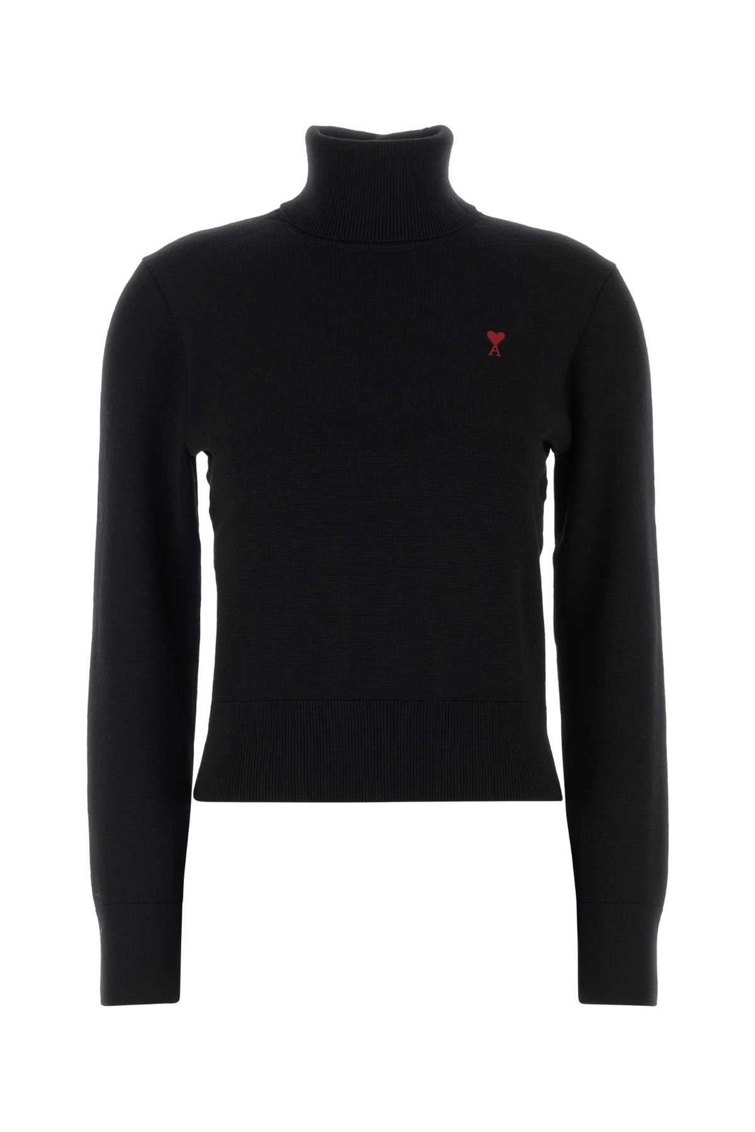【新品・最安値】Ami Quota -ami de coeur turtle neck sweater NOIRROUGE 正規品 ノースリーブ
