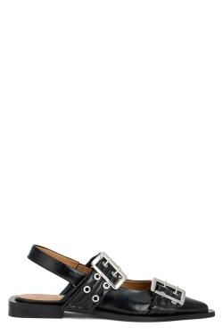 【新品・最安値】GANNI Flat ballerinas with buckle 正規品 その他