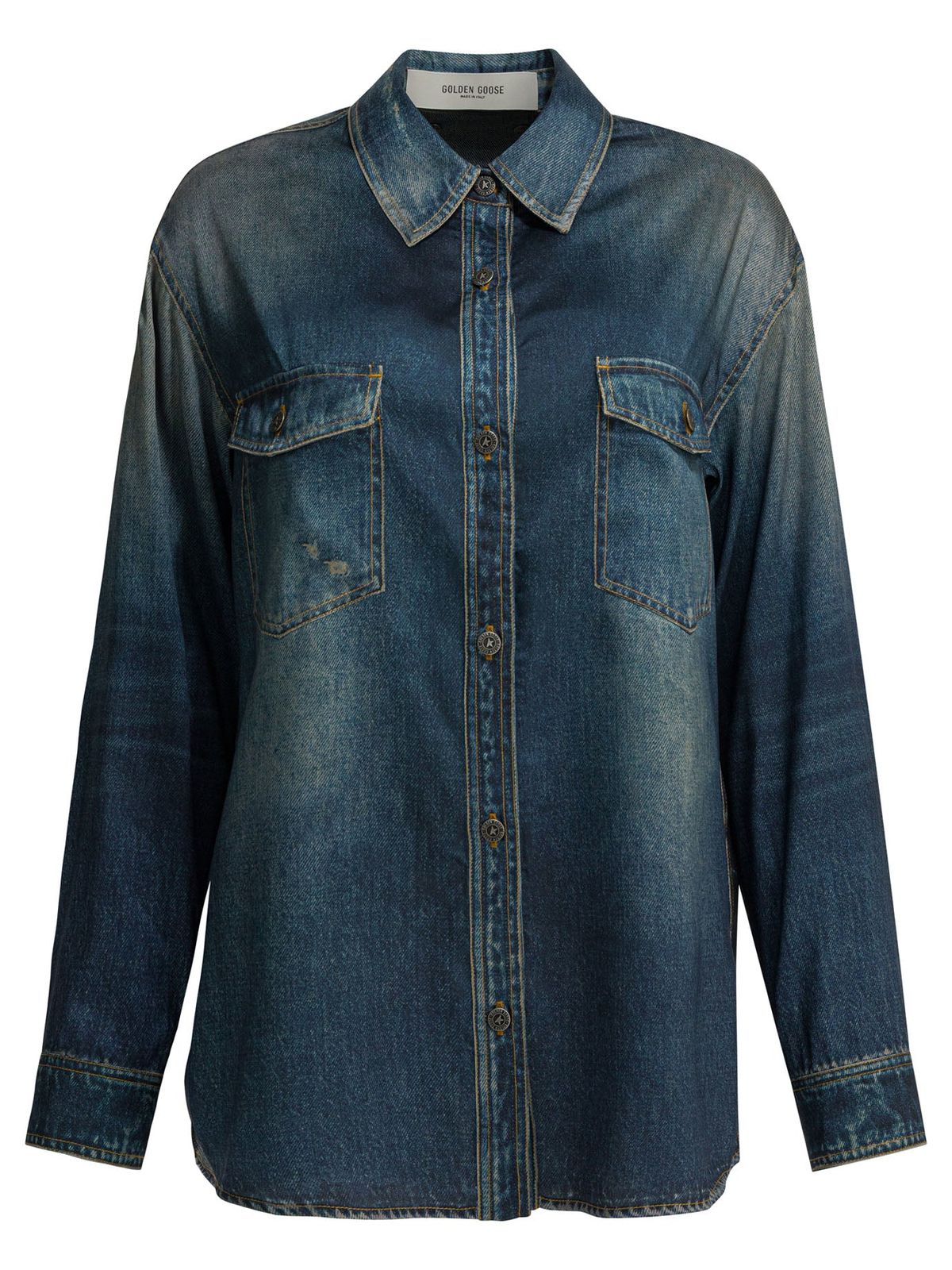 【新品・最安値】Golden Goose Denim overshirt jacket Jackets and Coats Blue 正規品 その他