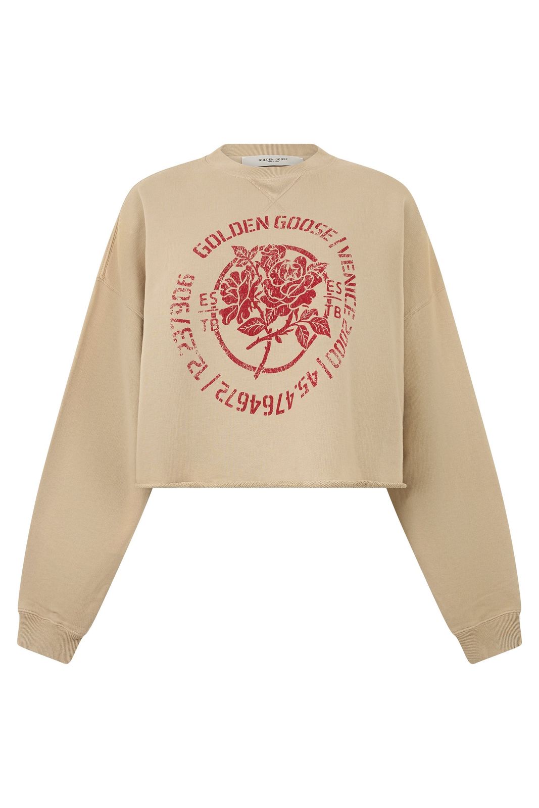 【新品・最安値】Golden Goose Cropped sweatshirt in cotton 正規品 トレーナー・スウェット