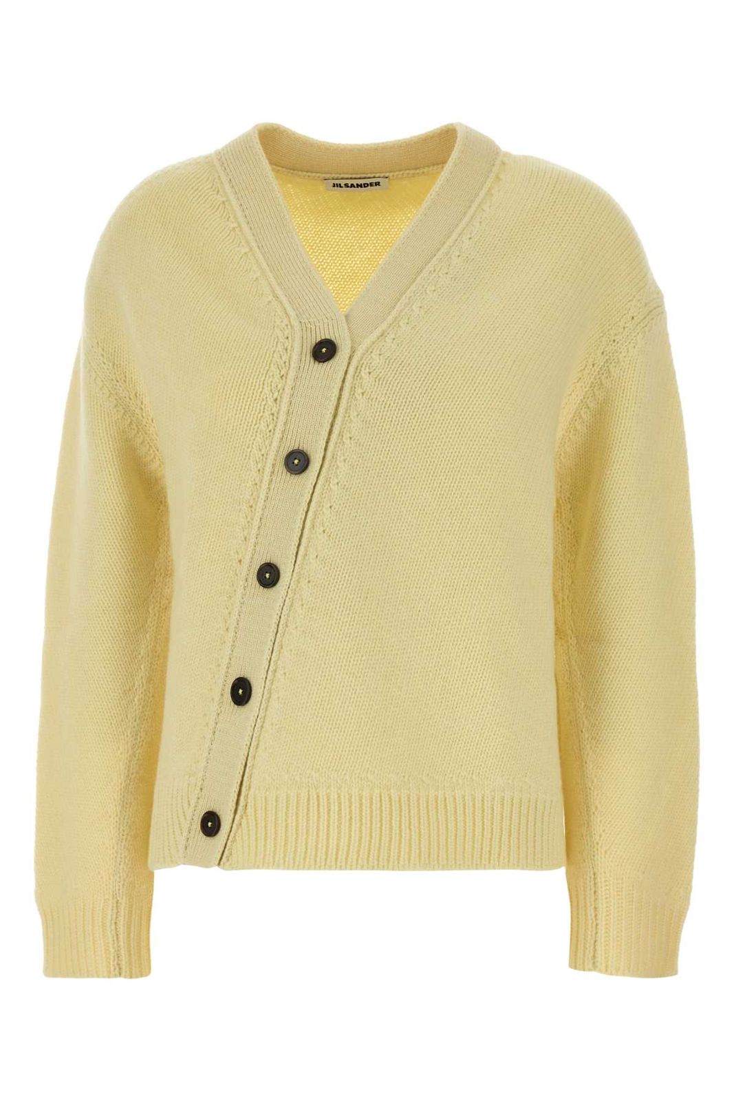 【新品・最安値】Jil Sander Ls vn cardigan w/ diagonal opening 737 正規品 ノースリーブ