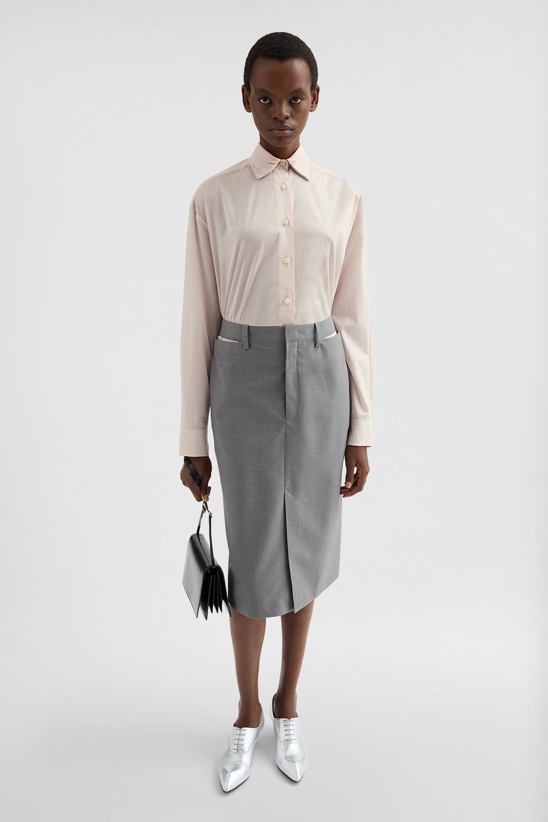【新品・最安値】Jil Sander Skirt 129 GREY 正規品 その他