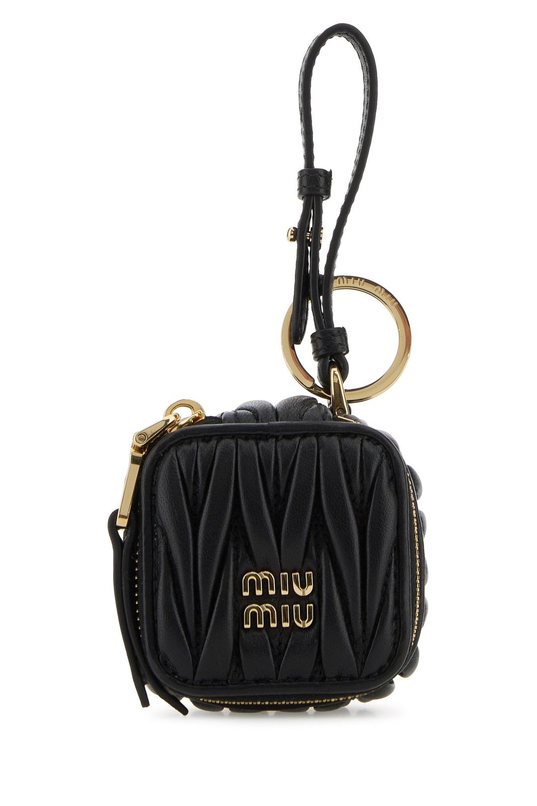【新品・最安値】MIU MIU Miu Trick NERO 正規品 キーホルダー・キーリング 59,340円