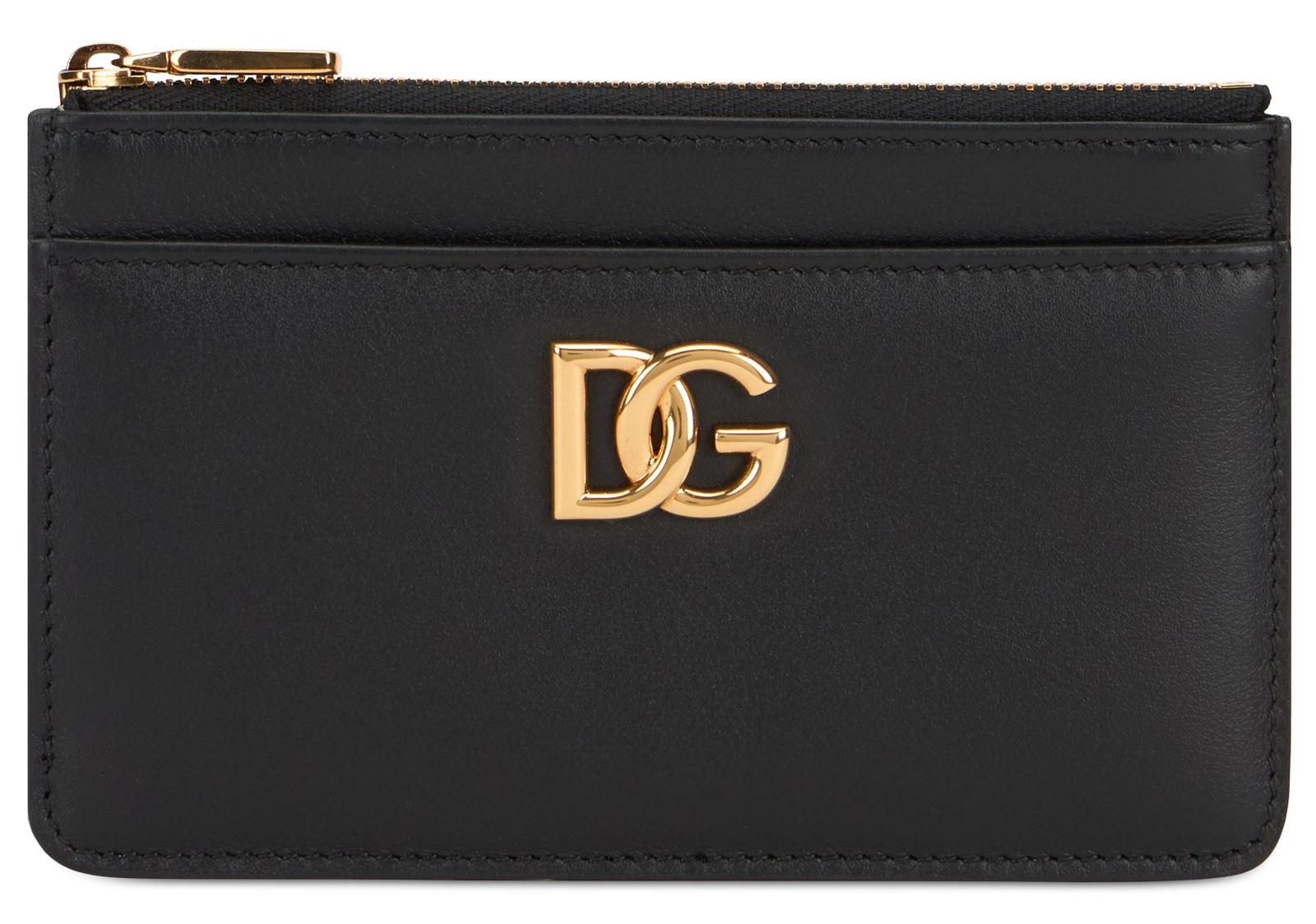 【新品・最安値】Dolce & Gabbana Leather card holder with zipper 正規品 その他 27,083円