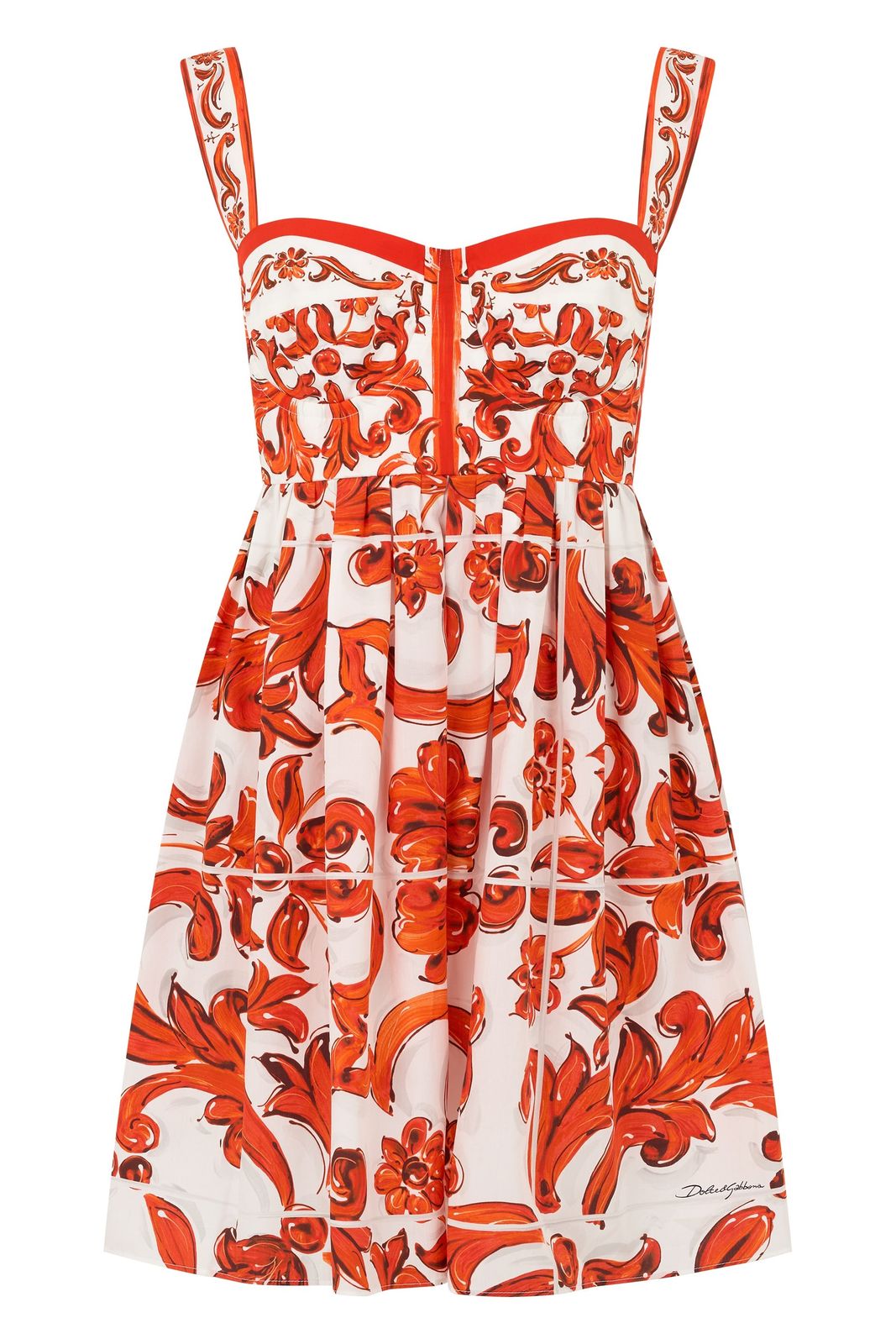 【新品・最安値】Dolce & Gabbana Mini dress in printed cotton 正規品 その他