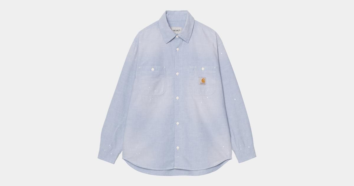 【新品・最安値】Carhartt Wip L/s painter shirt 'winston' chambray BLUEWORNUSEDSPLATTER 正規品 その他