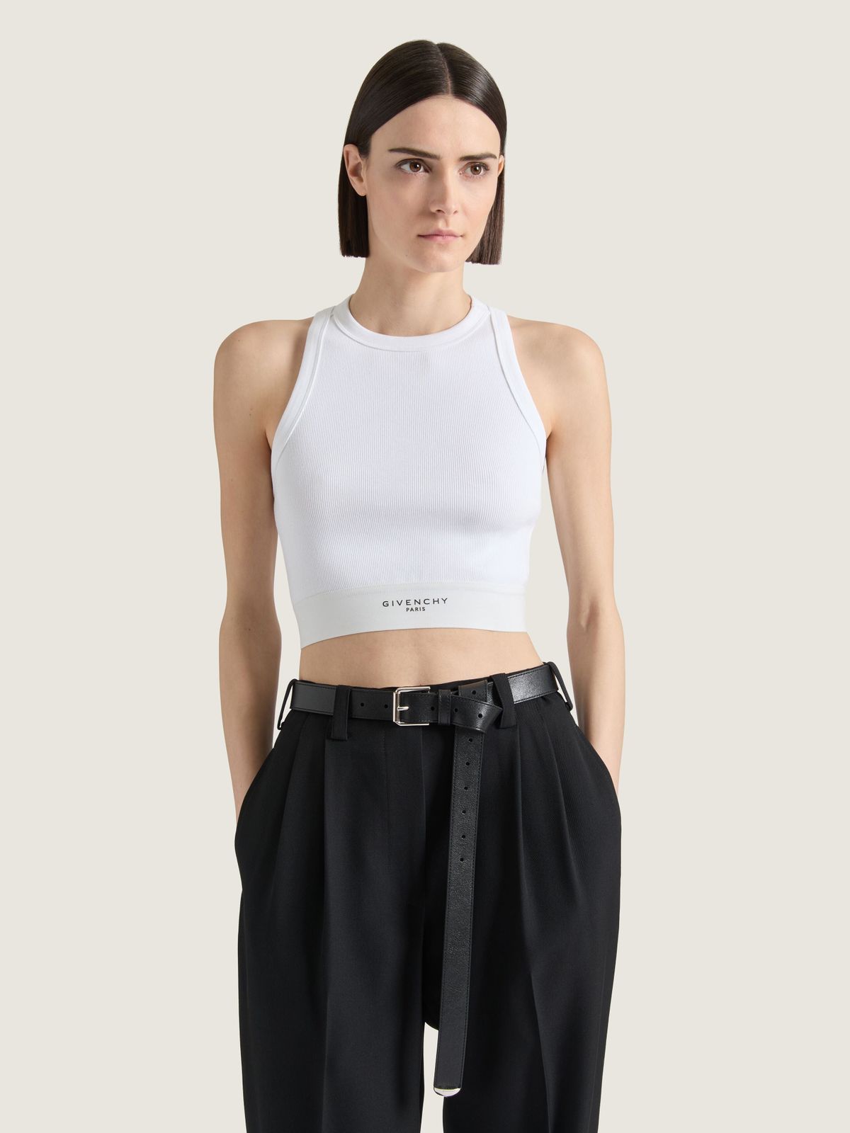 【新品・最安値】Givenchy Cropped tank top White 正規品 その他
