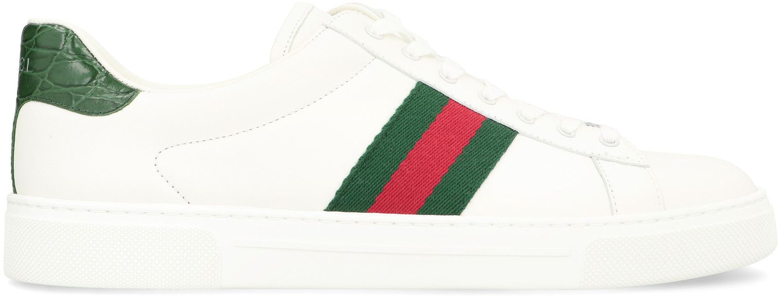 【新品・最安値】Gucci Ace leather low-top sneakers 正規品 スニーカー