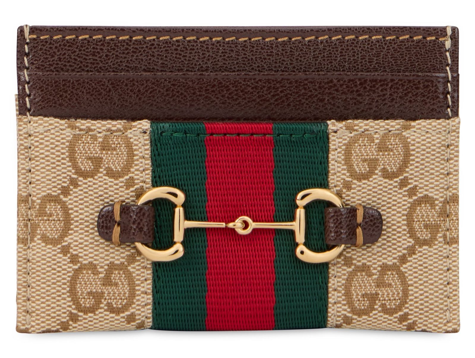 【新品・最安値】Gucci Card holder with horsebit and monogram 正規品 その他