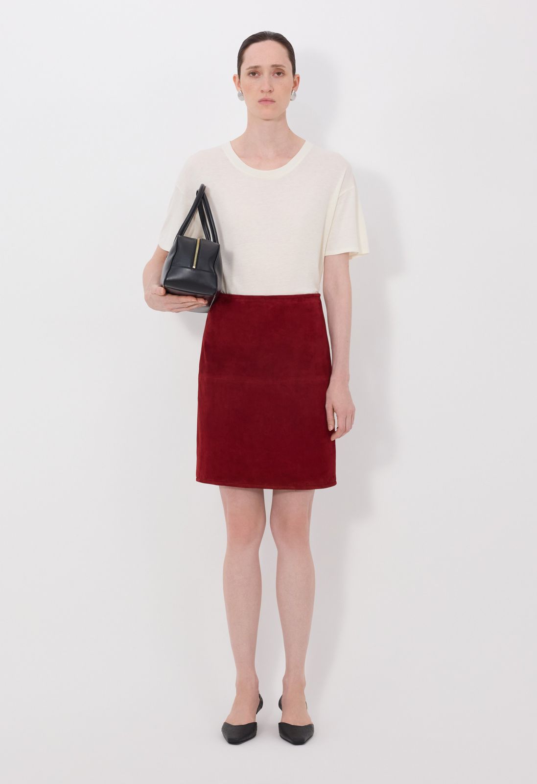 【新品・最安値】Loulou De Saison Engel pencil skirt DARKBROWN 正規品 その他