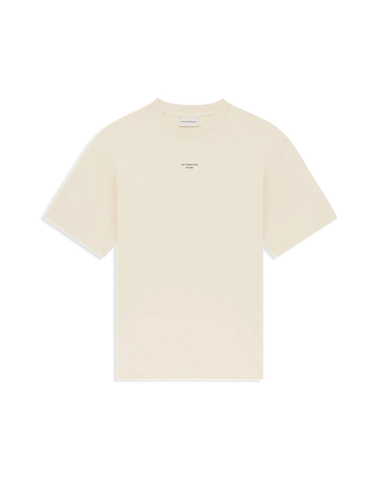 【新品・最安値】Drôle de Monsieur Cotton t-shirt with slogan 正規品 Tシャツ