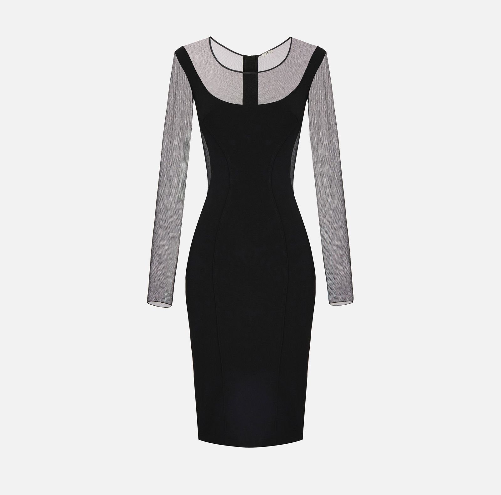 【新品・最安値】Elisabetta Franchi Abito longuette tulle NERO 正規品 その他