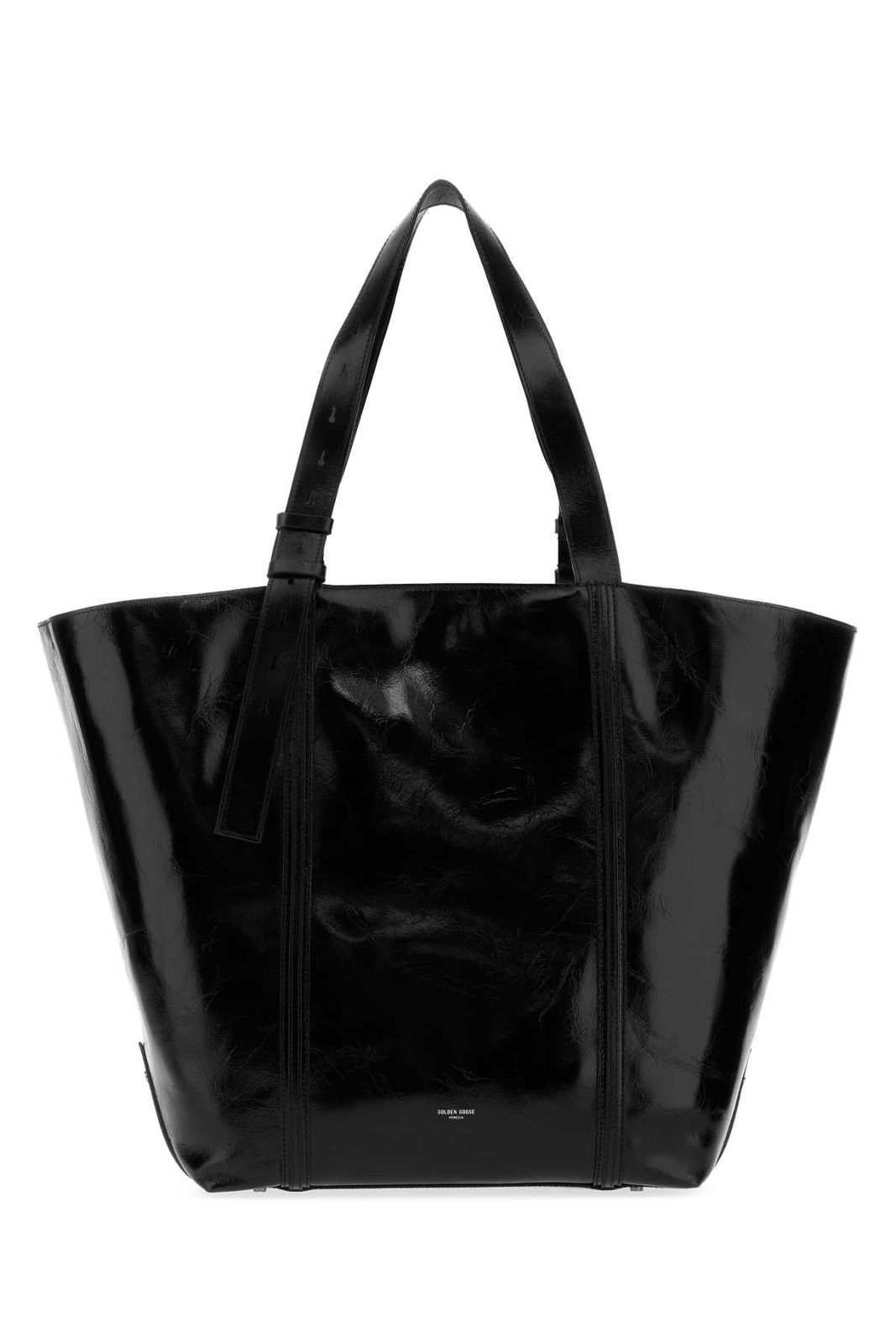【新品・最安値】Golden Goose Deluxe Brand Shopping 24.7 ew shiny wa BLACK 正規品 ハンドバッグ 77,715円