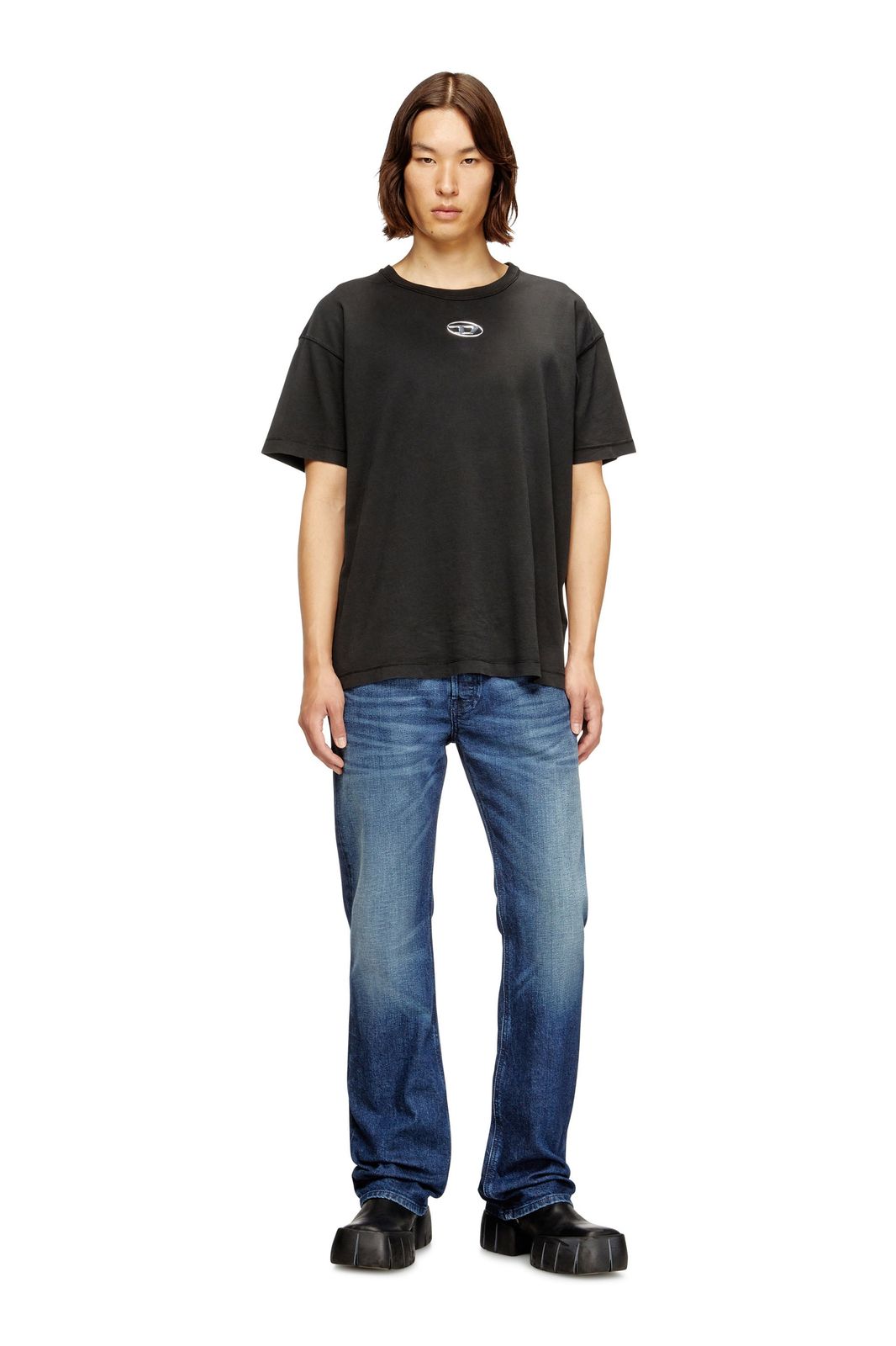【新品・最安値】DIESEL T-shirt t-norm-iod in cotton 正規品 Tシャツ 6,248円