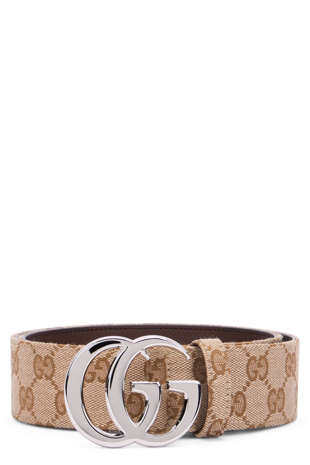 【新品・最安値】Gucci Marmont belt flat in GG fabric 正規品 ベルト