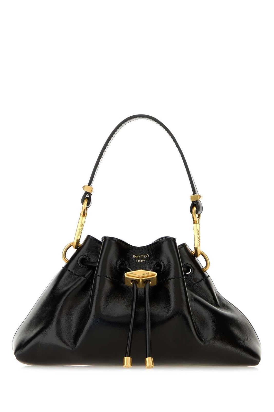 【新品・最安値】Jimmy Choo Cinch small BLACKGOLD 正規品 ハンドバッグ