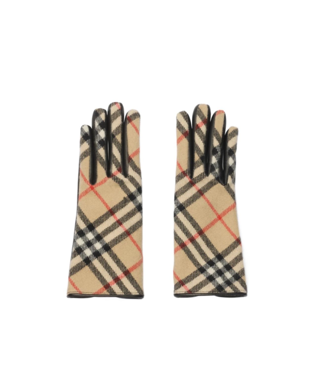 【新品・最安値】Burberry Lg core check glove w SANDIPCHECK 正規品 手袋・アームカバー
