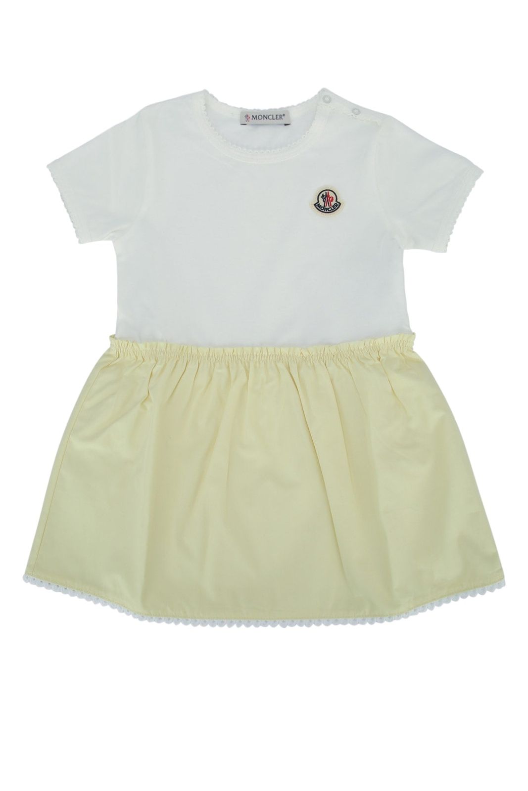 【新品・最安値】Moncler Jr Dress WHITEYELLOW 正規品 その他 19,462円