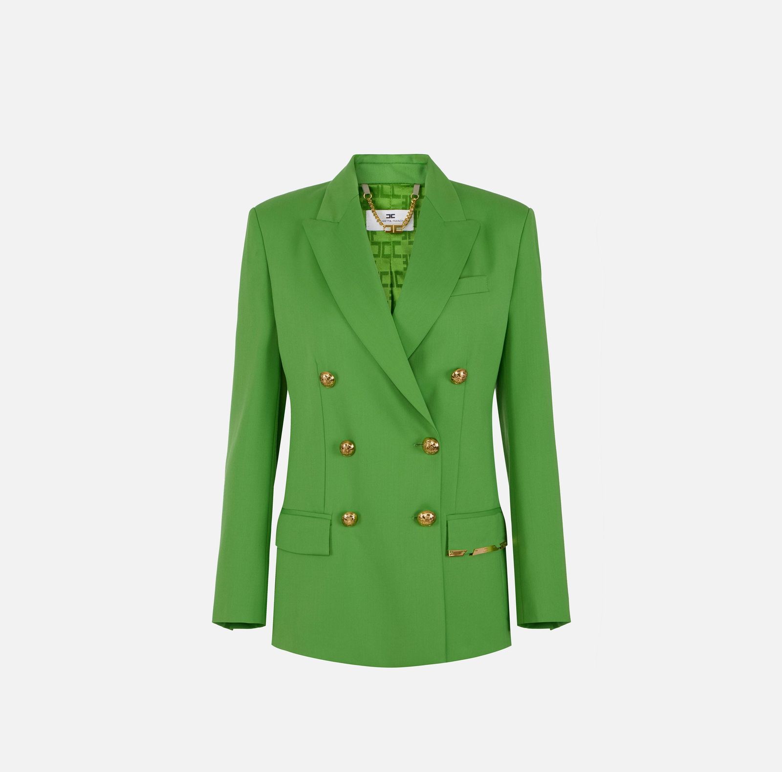 【新品・最安値】Elisabetta Franchi Blazer doppio petto CAMMELLO 正規品 その他