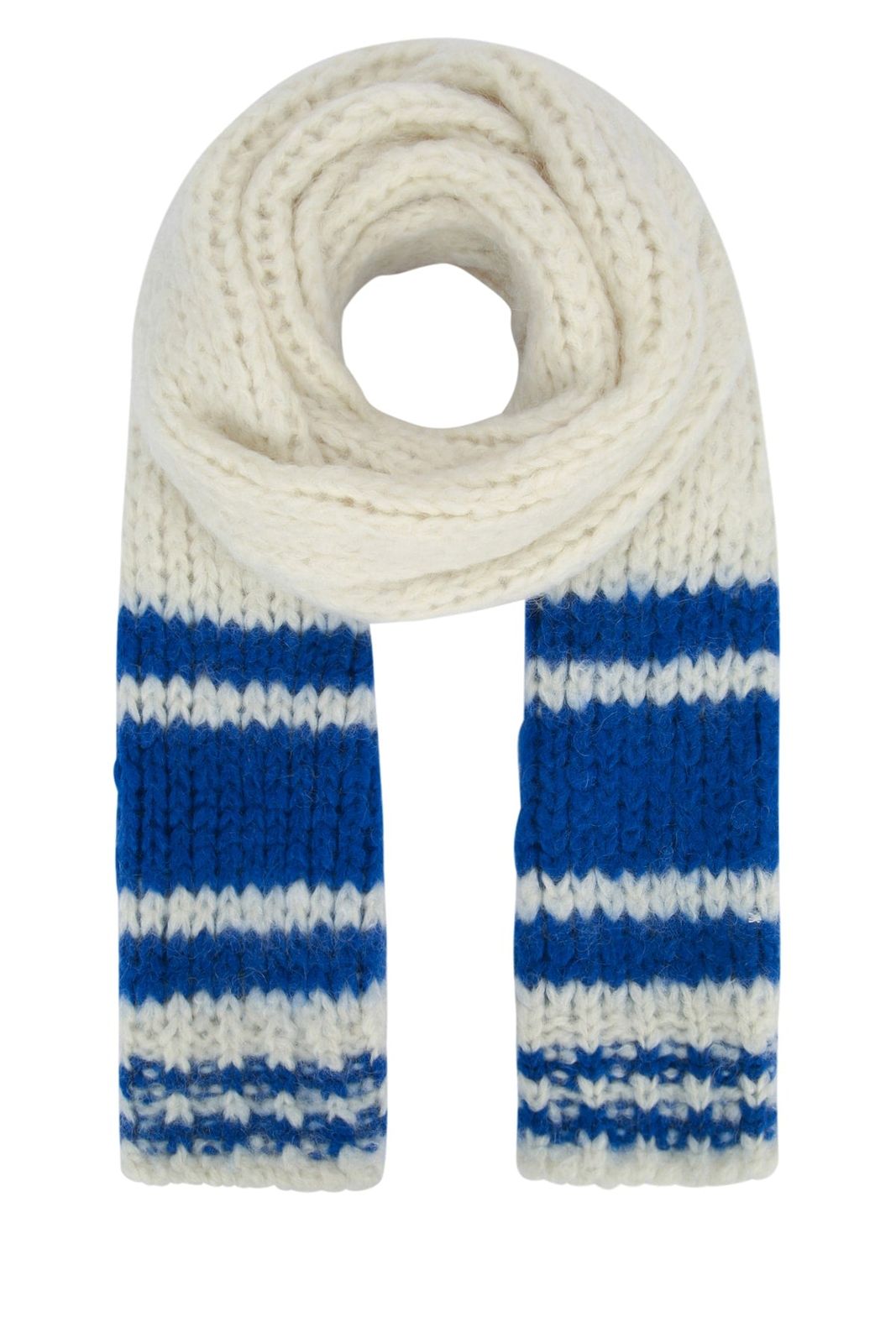 【新品・最安値】Celine Echarpe OFFWHITEELECTRICBLUE 正規品 バンダナ・スカーフ 53,580円