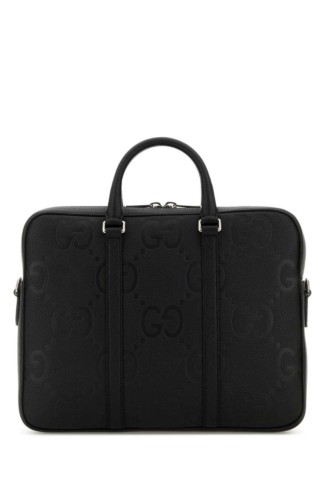 【新品・最安値】Gucci Briefcase piuma gg jumbo/piuma Black 正規品 ビジネスバッグ