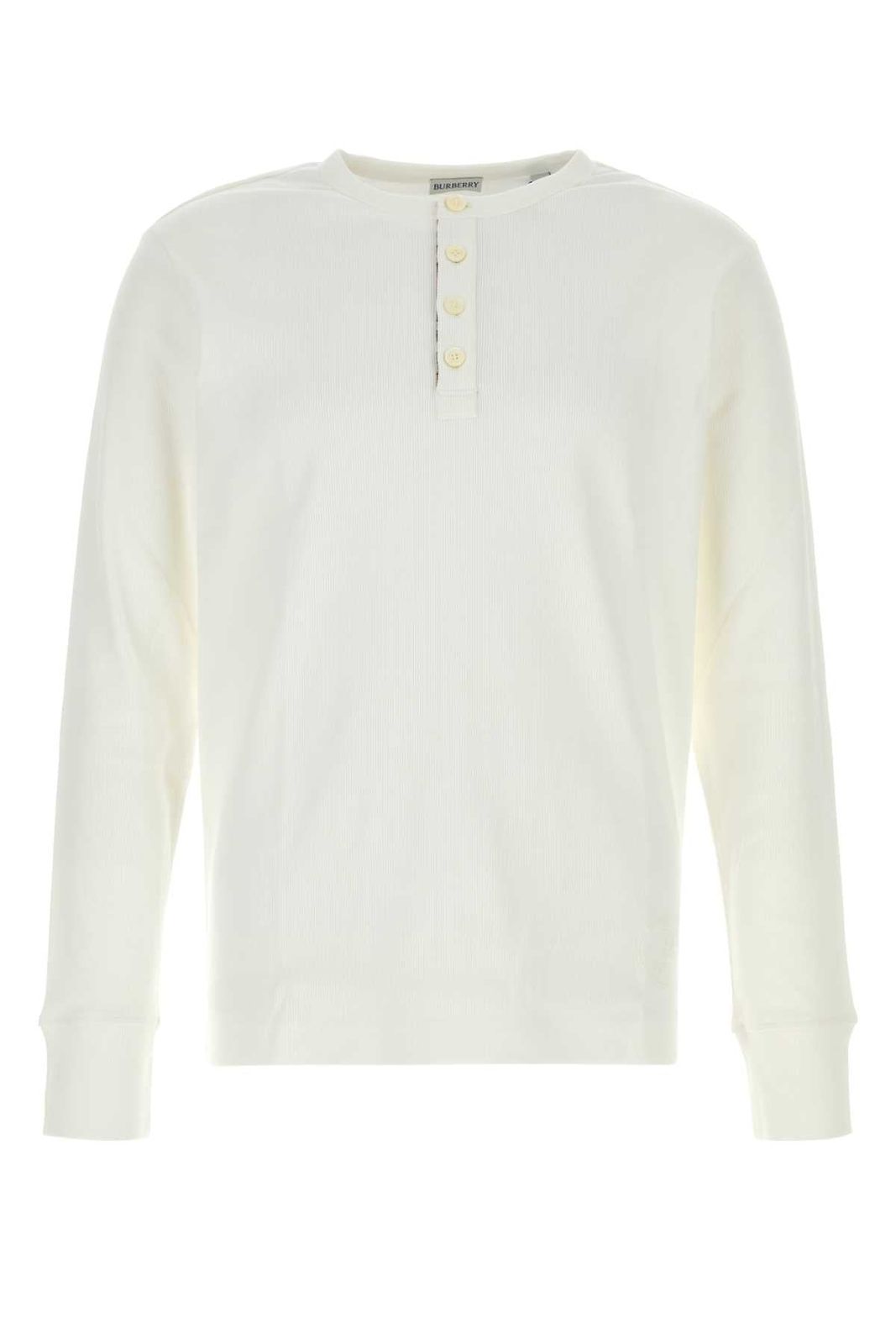 【新品・最安値】Burberry M:henley ls:175201:b7078 CHALK 正規品 Tシャツ