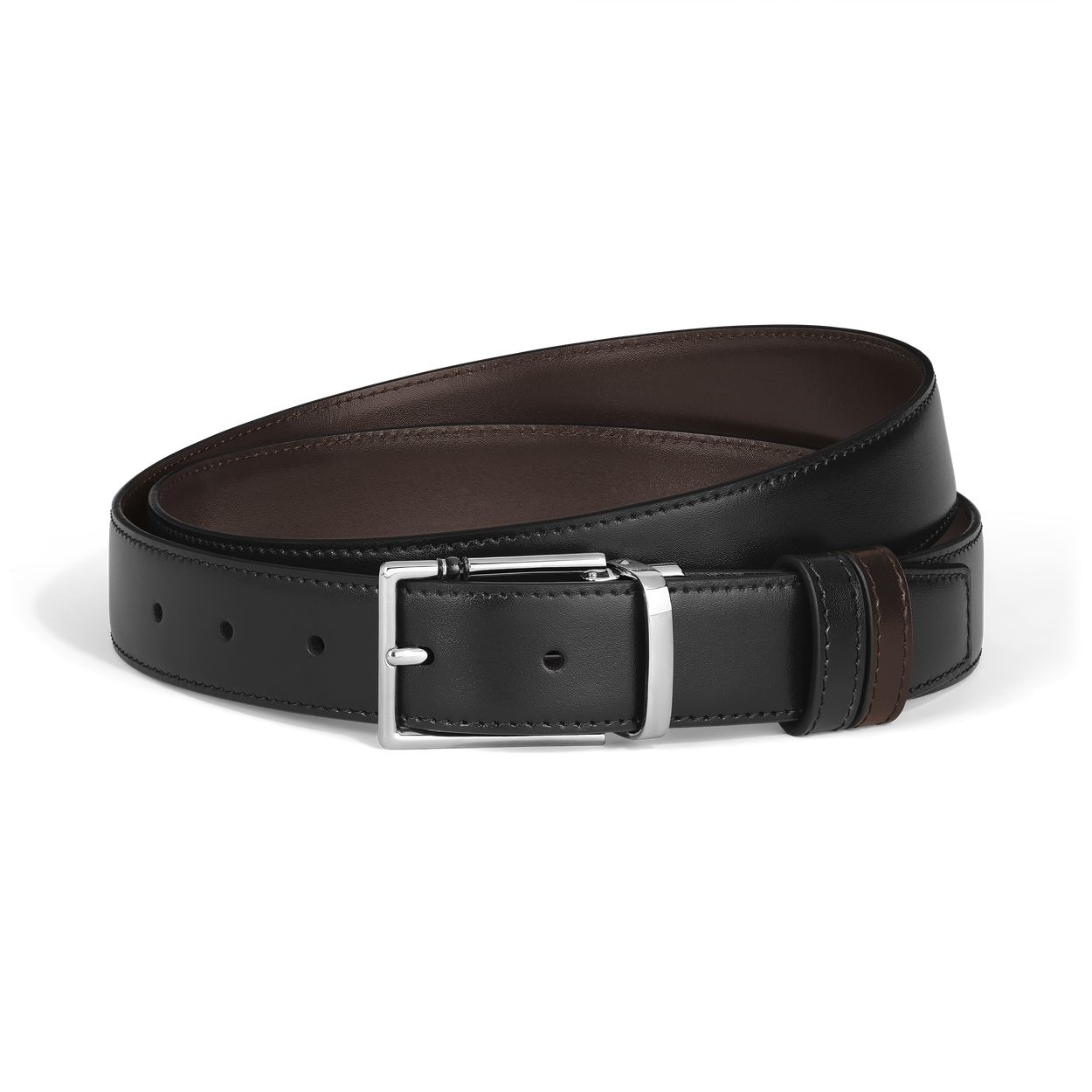 【新品・最安値】Montblanc Rectangular meisterstuck black/ebony 30mm reversib 000 正規品 ベルト