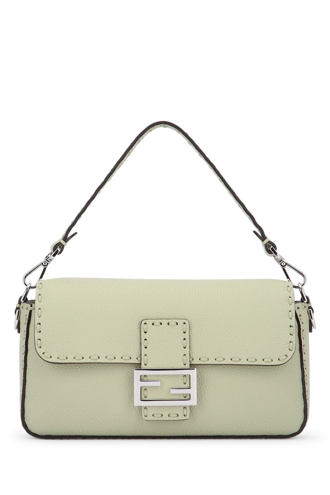 【新品・最安値】Fendi Baguette sell.macro im SAGEPALL 正規品 ハンドバッグ