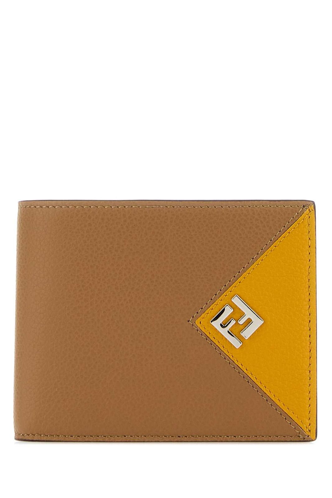 【新品・最安値】Fendi Bifold wallet w/ coin YELLOW BROWN 正規品 三つ折り財布