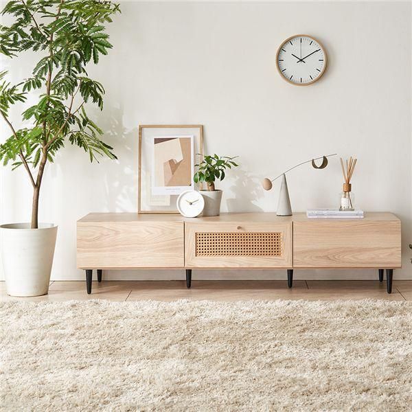 ラタン調テレビ台 約幅150cm 組立品 21,357円