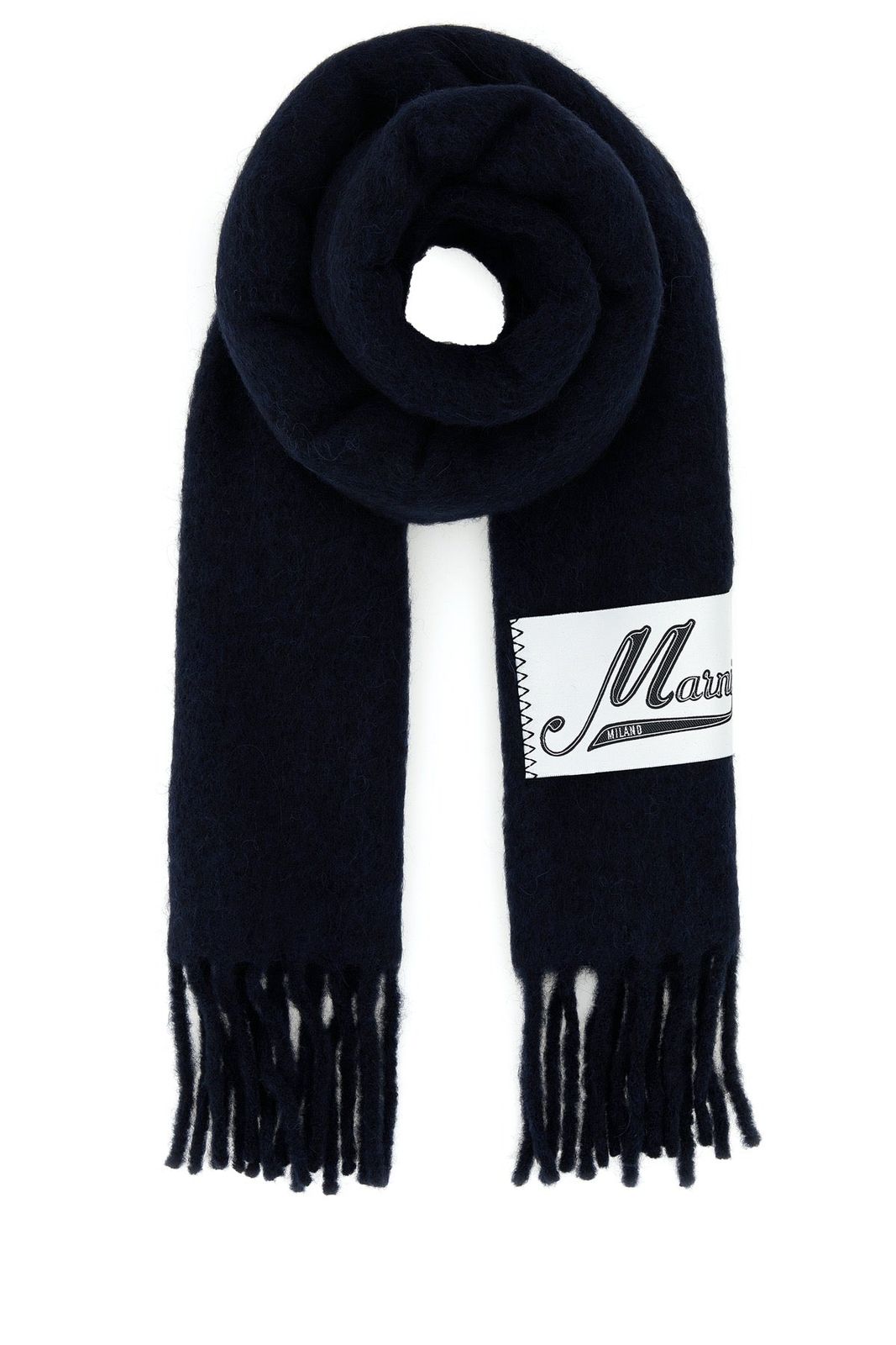 【新品・最安値】Marni Sciarpa BLUBLACK 正規品 バンダナ・スカーフ
