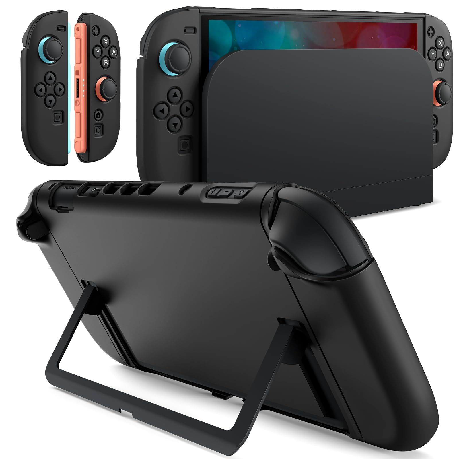 JETech Nintendo Switch 2用 スリムドッカブルケース (ブラック) 1