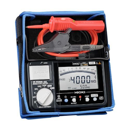 N◆HIOKI (日置電機) IR4052-51 絶縁抵抗計 メガー テスター 日本製 JIS認証 デジタル 5レンジ 50V 125V 250V 500V 1000V 87cb3ec7