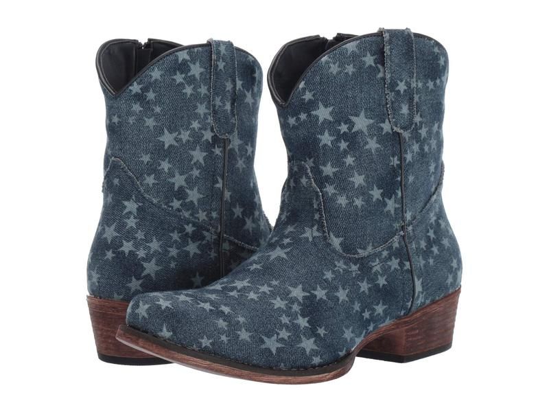 ローパー レディース シューズ ブーツ・レインブーツ デニム Roper Merica Denim Stonewashed Den デニム